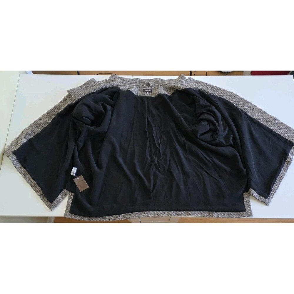 Eskandar Boxy Jacket - Size 1 / L - Brown Wool Blend - Silk Lined - Picture 13 of 15